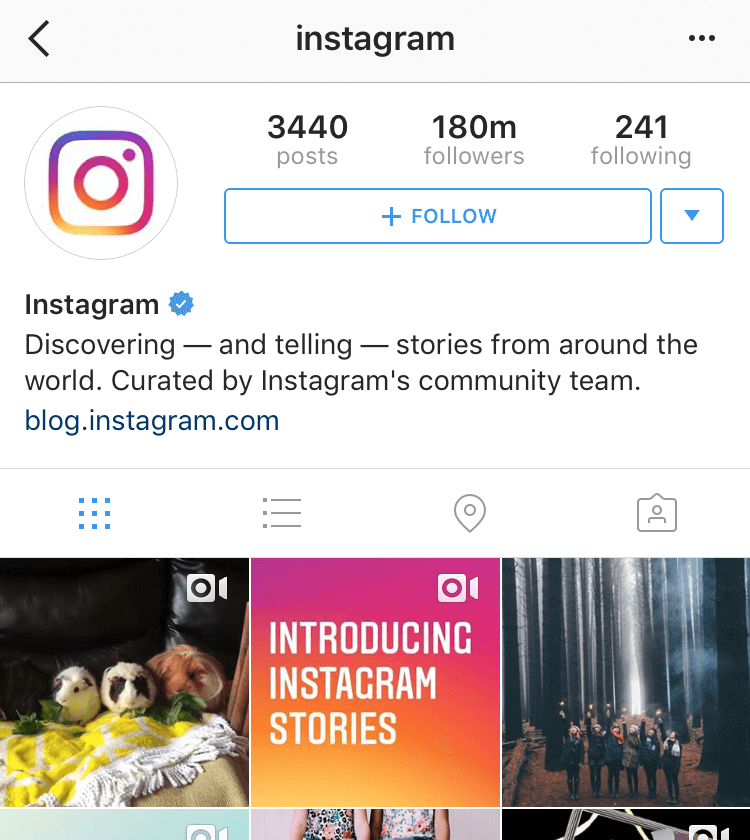 instagram's instagram account