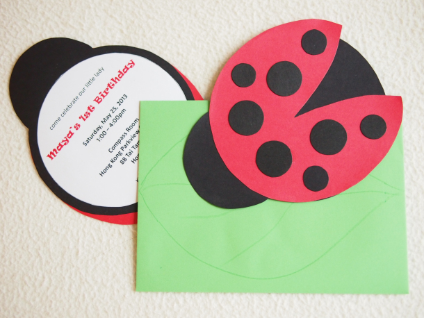 DIY Ladybug Invitations 