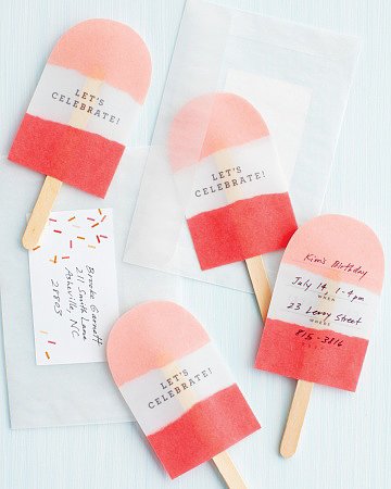 DIY Popsicle Stick Invitations 