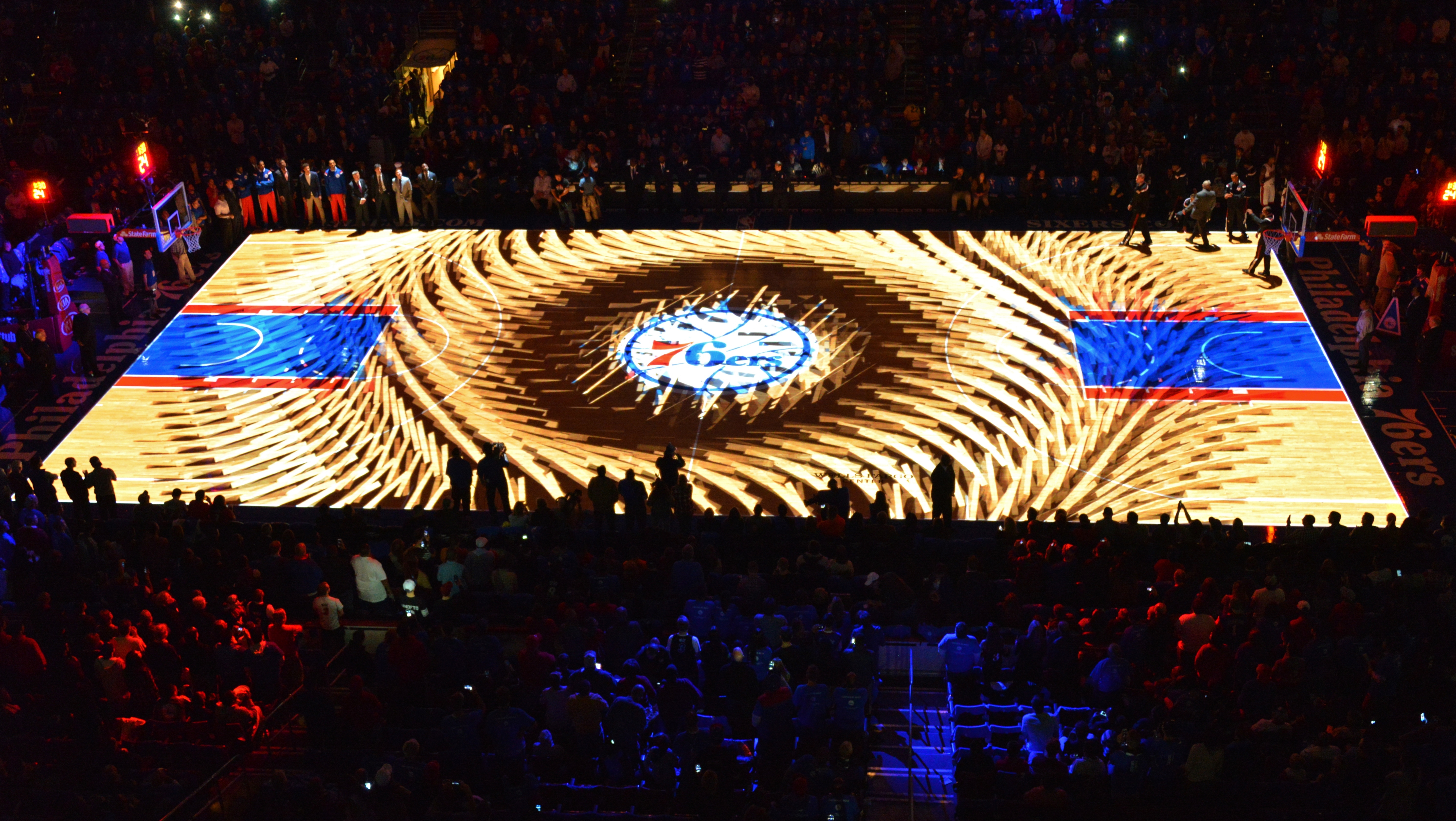Trends in Projection Mapping & Lighting: Sports Arena Projection Lighting