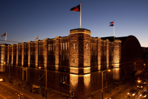 Outside of the San Francisco Armory Building