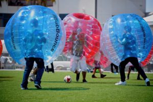 Bubble soccer with SF Deltas
