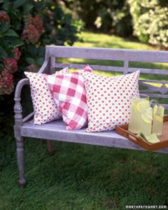 Outdoor party pillows
