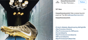 San Francisco Mint Instagram with hashtags