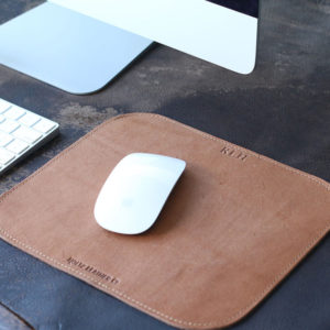 corporate gift, custom leather mouse pad